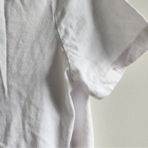 Zara Basic Tee V Neck White - Picture 5 of 5